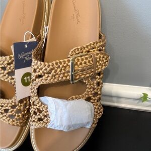 Universal Thread Women's Braided Tan Sandals